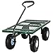 Ollieroo Utility Wagon Farm and Ranch Heavy-Duty Steel Garden Cart with Removable Folding Sides and 10