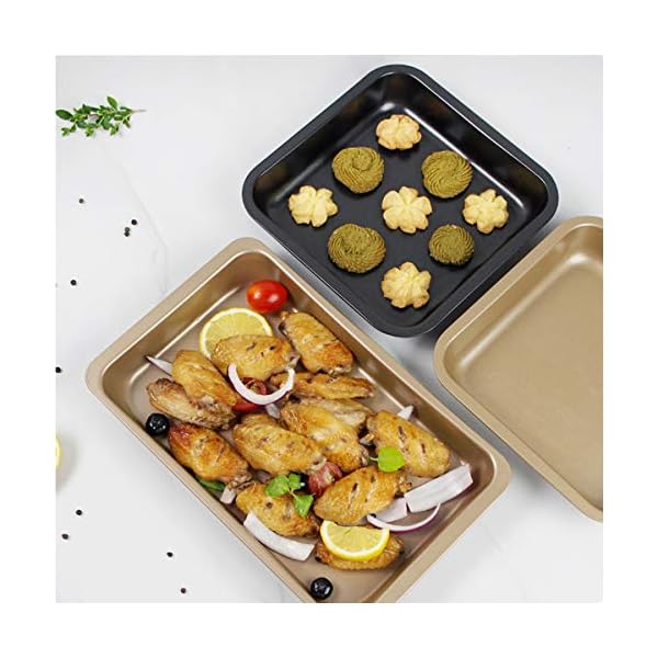 Bekith-4-Pack-20-CM-8-Inch-Square-Cake-Pan-Non-Stick-Bakeware-Carbon-Steel-Toast-Mold-Baking-Tray-for-Cakes-FDA-Approved-Black Bekith 4 Pack 20 CM (8 Inch) Square Cake Pan, Non-Stick Bakeware Carbon Steel Toast Mold Baking Tray for Cakes, FDA…