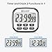 Habor Kitchen Timer, 24-Hours Digital Timer [Multifunctional] with Clock for Cooking, Loud Alarm & Strong Magnet, Count-Up & Count Down for Kitchen Baking Sports Games Office Study (Battery Included)