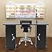 Giantex Manicure Nail Table Station Black Steel Frame Beauty Spa Salon Equipment Drawer
