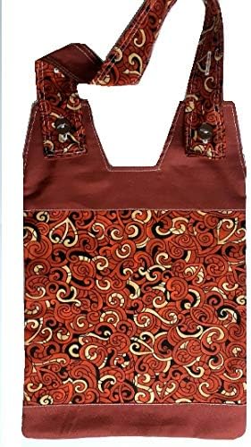 100% Cotton Catheter Night Bag Holder with Handle. Cover for a Catheter Night Bag. Nutex, Multi Coloured
