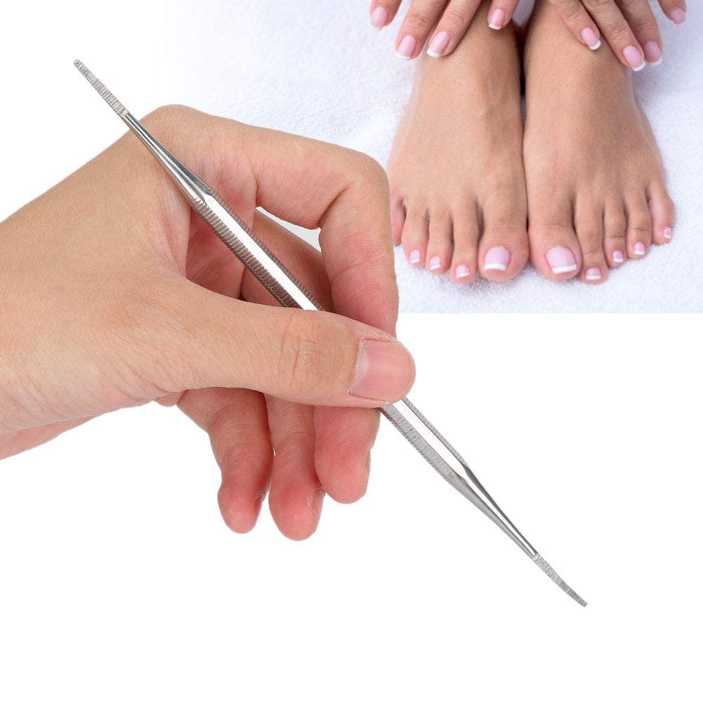 Ingrown Toenail File Double End Nail Lifter, Stainless Steel Ingrown Toe Nail File Ingrowing Nail Lifter Pedicure Tool Nail Cleaner for Cleaning and Care of Ingrown Toenails