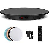 Flyrivergo Large Photography Turntable 24inch/330lb Motorized Rotating Display Stand 360 Degree with Remote Control Electric