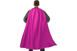 Adult Superhero Cape and Mask for Man and Woman - Halloween Vampire Capes Superhero Party Cape, Purple