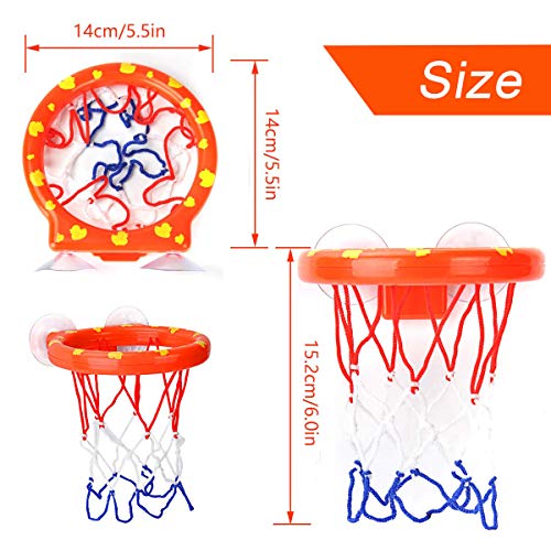 Bath Toy Fun Basketball Hoop & Balls Set for Boys and Girls Kid & Toddler Bath Toys Gift Set 3 Balls Included