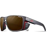 Julbo Shield M Mountain Sunglasses for Men &amp; Women w/Removable Spandex Shields for Hiking, Skiing, Snow - 100% UV Protection