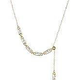 TaYolnFaSo Minimalist Casual Necklace for Women 18K Gold Plated Chain Necklace Jewelry Gift for Mother Girlfriend Wife