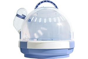 BANYUP Pet for Hamster Carry Cage Small Animals Portable Travel Cage with Water Bottle Guinea Pigs Outgoing Carry Case Travel Pet House for Outdoor