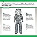 Lakeland ChemMax 3 TES Taped Level B Encapsulated Suit with Expanded Back and Back Entry, Disposable, Elastic Cuff, 2X-Large, Gray