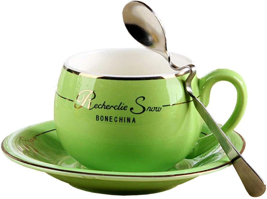 Bone China Ceramic Tea Cup Coffee Cup,Green