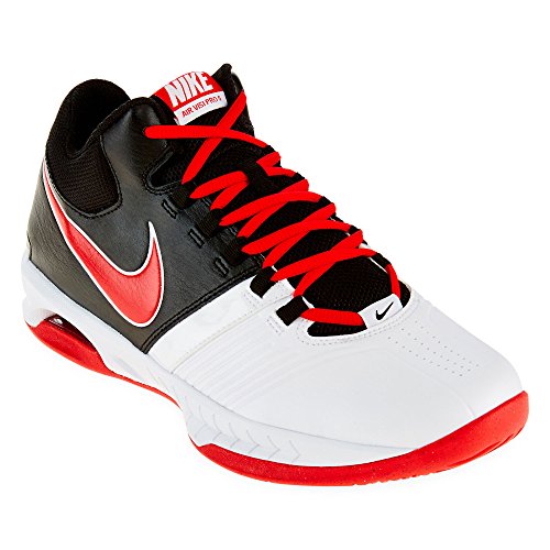 New Nike Men's Air Visi Pro V Basketball Shoe White/University Red 10