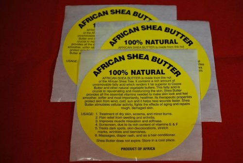 African Shea Butter Labels Pack of 12