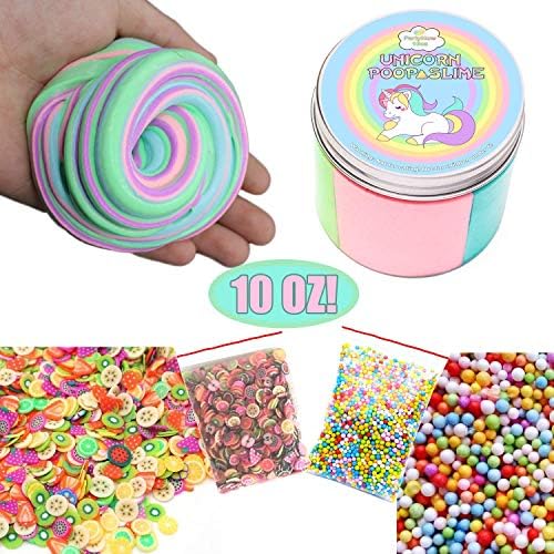 Unicorn Poop Slime,Fluffy Slime Putty, Unicorn Slime, Unicorn Gifts and Unicorn Toys, Unicorn Silly Putty, Magical Slime Prime and Glitter Putty, Toy Putty -10oz LARGE SIZE