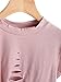 SweatyRocks Tshirt Camo Print Distressed Crop T-Shirt (Small, Pink#1)