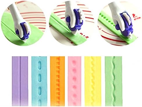 Cake Cutter Roller Knife Baking Tools Home Use DIY Tools Kitchen Decoration Tools For Fondant Cake Pizza Three Pieces.