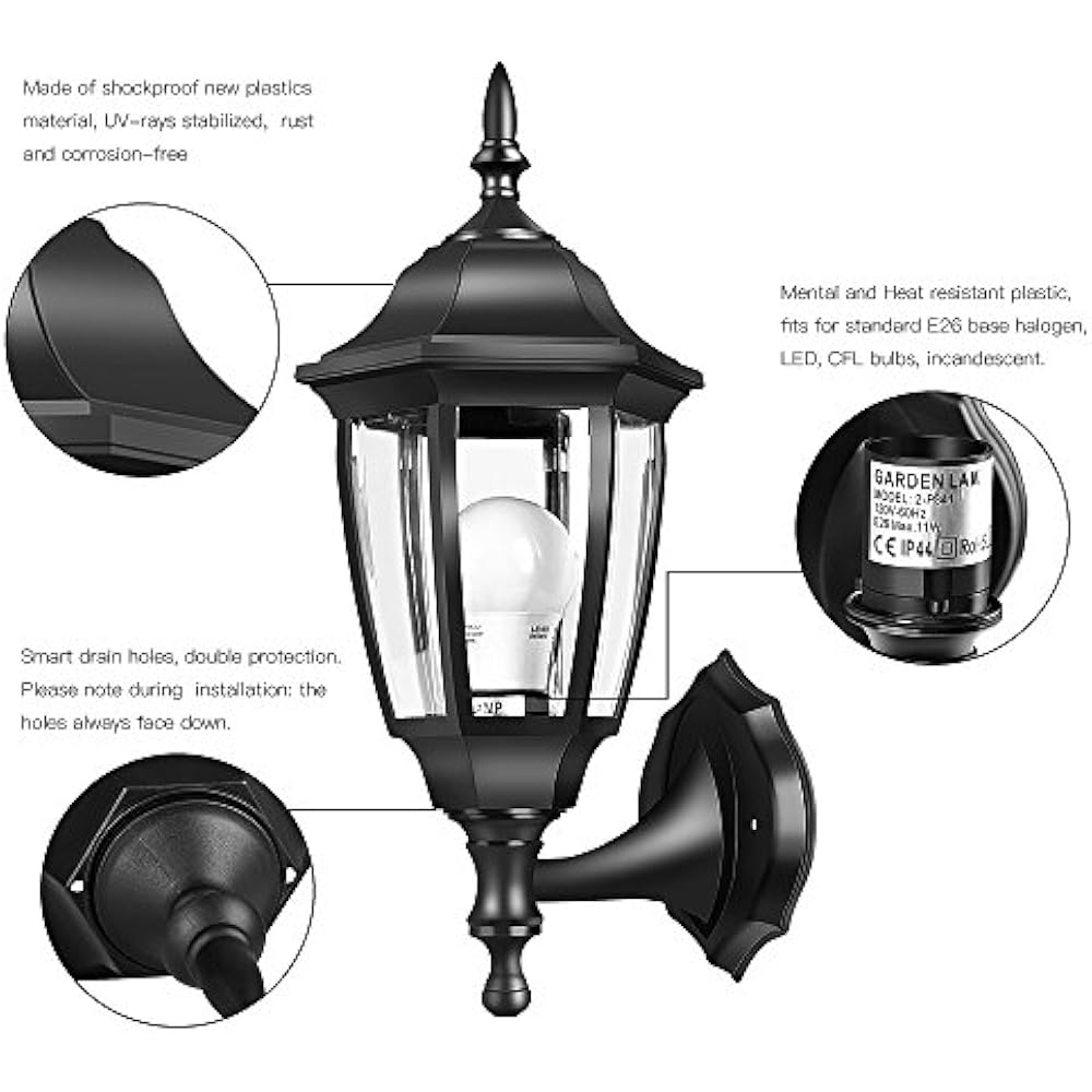 Outdoor Porch Light LED Exterior Wall Fixtures, Special