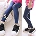 Shouhengda Baby Girls Skinny Pants Bird Pattern Warm Stretchy Long Bottoms 2-7Y