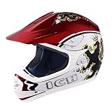 AHR DOT Youth Motocross Helmet Full Face Offroad Dirt Bike Helmet Motorcycle ATV Mountain Bike Sports L