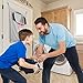 Avery Barn Hanging Over The Door Kids Laundry Basket for Boys or Girls - Dirty Clothes Hamper Bag, with Easy Zipper Release Bottom - Great for Bathroom or Bedroom - Basketball Hoop Goal