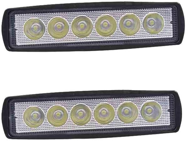 Amazon Ouguan Led作業灯 18w 2個セット 12v 24v バックライト バックランプ タイヤ灯 軽トラ トラック 1年保証付き クリアランスランプ 車 バイク