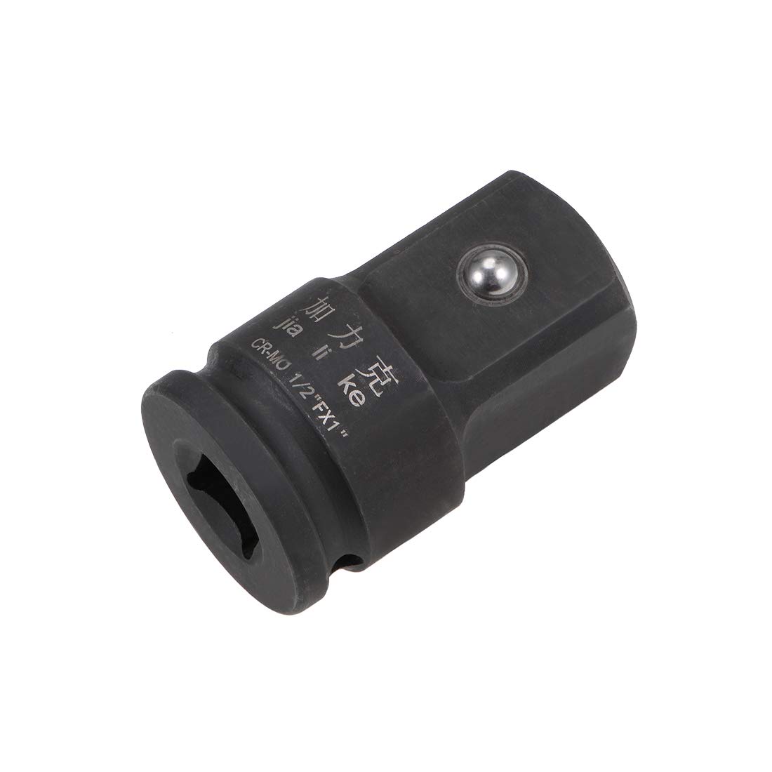 sourcing map 1/2" Drive (Female) x 1" (Male) Impact Socket Adapter for Use with Air Impact Wrenches, Breaker Bars, Ratchets, CR-MO Steel