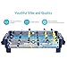 Harvil 38-Inch Tabletop Foosball Table with Silver Rods and Non-Slip Handles, 2 Manual Slide Scoring Units and 2 Foosballs.