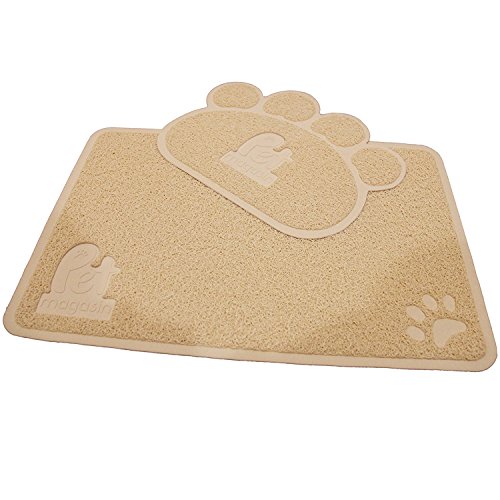 Pet Magasin - La alfombrilla para arenero de gato (Conjunto de 2 alfombrillas). Alfombrilla no tóxica, suave, duradera y resistente al agua para Gatos, Perros y Cachorros (Medianos)
