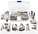 ALL in ONE DIY Hair Clip Kit: Assorted Size & Design 18pcs Alligator Clip+5pcs French Style Barrette Clip+8pcs Snap Clip+4pcs Bobby Pin Clip+Container