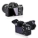 2 Types Camera Eyecup JJC Eye Cup Eyepiece Viewfinder for Sony a7 a7 II a7 III a7R a7R II a7R III a7S a7S II a9 a58 a99 II Replaces Sony FDA-EP18 Eyecup 360 Degree Rotatable Oval Soft Silicone -2 Pack