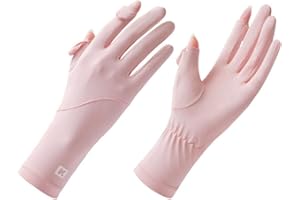 CAMSTIC UPF 50+ Thin Sun UV Protection Driving Gloves for Women