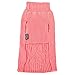 Blueberry Pet Classic Cable Knit Rosy Pink Dog Sweater, Back Length 10