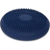 BouncyBand Wiggle Seat, Blue, 1-Pack &ndash; Small 10.75&rdquo; D x 2.5&rdquo; H | Cushion for Kids Aged 3-7 &ndash; Sensory Tool Promotes Active Learning &amp; Improves Productivity &ndash; Includes Pump for Easy-Inflation