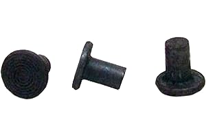 MAGIC HUB Flat Head Solid Rivets - 5/32 X 1/4 Solid Steel Rivets - Solid Steel Flat Head Rivet Plain Finish (25)