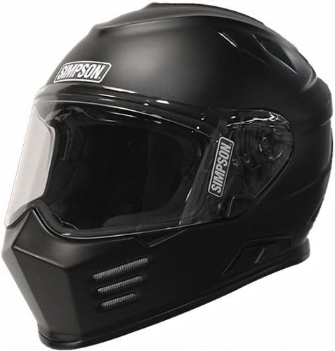 Simpson Helmets GBDXL3 Ghost Bandit Helmet DOT/ECE Certified X-Large Matte Black