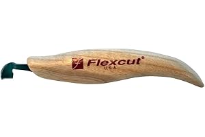 FLEXCUT Right-Handed Scorp, Gouge for Carving, 5/16 Inch (KN23)