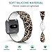 Sunnywoo Compatible with Fitbit Versa/Versa Lite Edition Bands, Soft Silicone Fadeless Floral Pattern Printed Strap Replacement Wristband Fitbit Versa Smart Fitness Watch for Women Men, Large Small