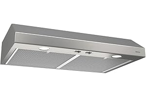 Broan-NuTone BCSD130SS Glacier Range Hood with Light, Exhaust Fan for Under Cabinet, Stainless Steel, 30-inch, 300 Max Blower CFM