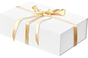HAVREPAC Luxury Large Gift Box 13.8"x9"x4.3" Storage Box Ribbon Magnetic Closure for Luxury Packaging Box for Mother's Day, Birthdays, Bridal Gifts,Weddings