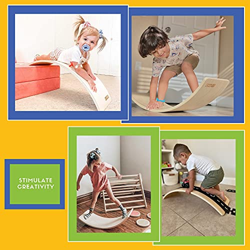 Toddler Wobble Balance Board Nutty Toys Mini Wobble Board Fun