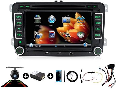 New In-Dash 7 Inch Double DIN Fit Universal VW Car Navigation stere Support GPS /DVD /RADIO/Bluetooth /steering wheel control free backup camera+ canbus+map card