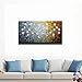 Asdam Art - Oil Paintings on Canvas Budding Flowers 100% Hand-Painted On Canvas Abstract Artwork Floral Wall Art Decorative Pictures Home Decor White (20X40 inch)