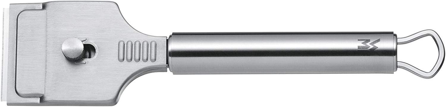 WMF Profi Plus Kochfeldschaber 19,5 x 5 cm, Glaskeramik-Schaber, Cromargan Edelstahl teilmattiert, spülmaschinengeeignet