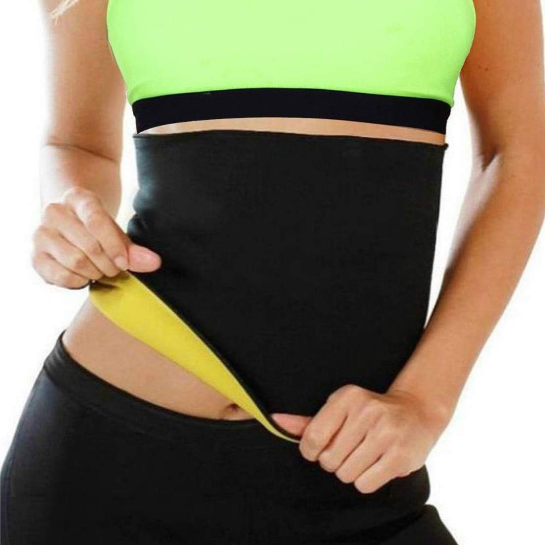 Fat Burner Sauna Tummy Tuck Belt - Hot Body Shaper Magic Girdle For Belly Slimming (One Size)