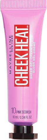 Maybelline Blusher Cheek Heat Water Infused Hydrating Gel Sheer Blusher 10 Pink