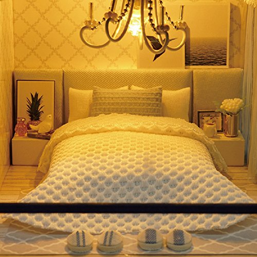 4 Kisoy+Romantic+Dollhouse+Miniature+Apartment