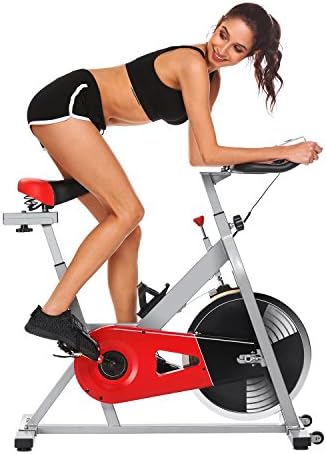 Belt Drive Indoor Cycling Bike Exercise Bike with 40LBS Flywheel