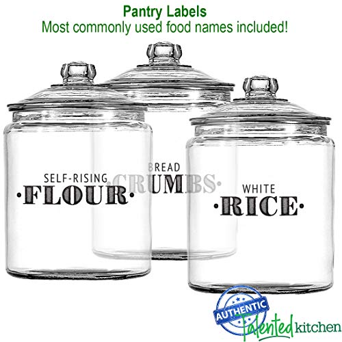 Talented Kitchen Farmhouse Pantry Labels 36 Main Ingredients
