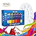75ml LARGE Acrylic Paint Set, AGPtEK 12 Tubles Vibrant Colors Pigments Studio Kit for Nail Art, Craft, Canvas, Fabric,Ceramic, Wood and Clay