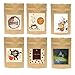 AwePackage 2 oz Stand up Zipper Pouch Bag - FDA and USDA Compliant Heavy Barrier 4X6X2 Inch (100, Natural Kraft)