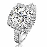 [Retro Series]Yoursfs Sparkling 1.5ct Austrian Cubic Zirconia CZ Engagement Cocktail Ring 18k White Gold Plated?
